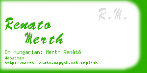 renato merth business card